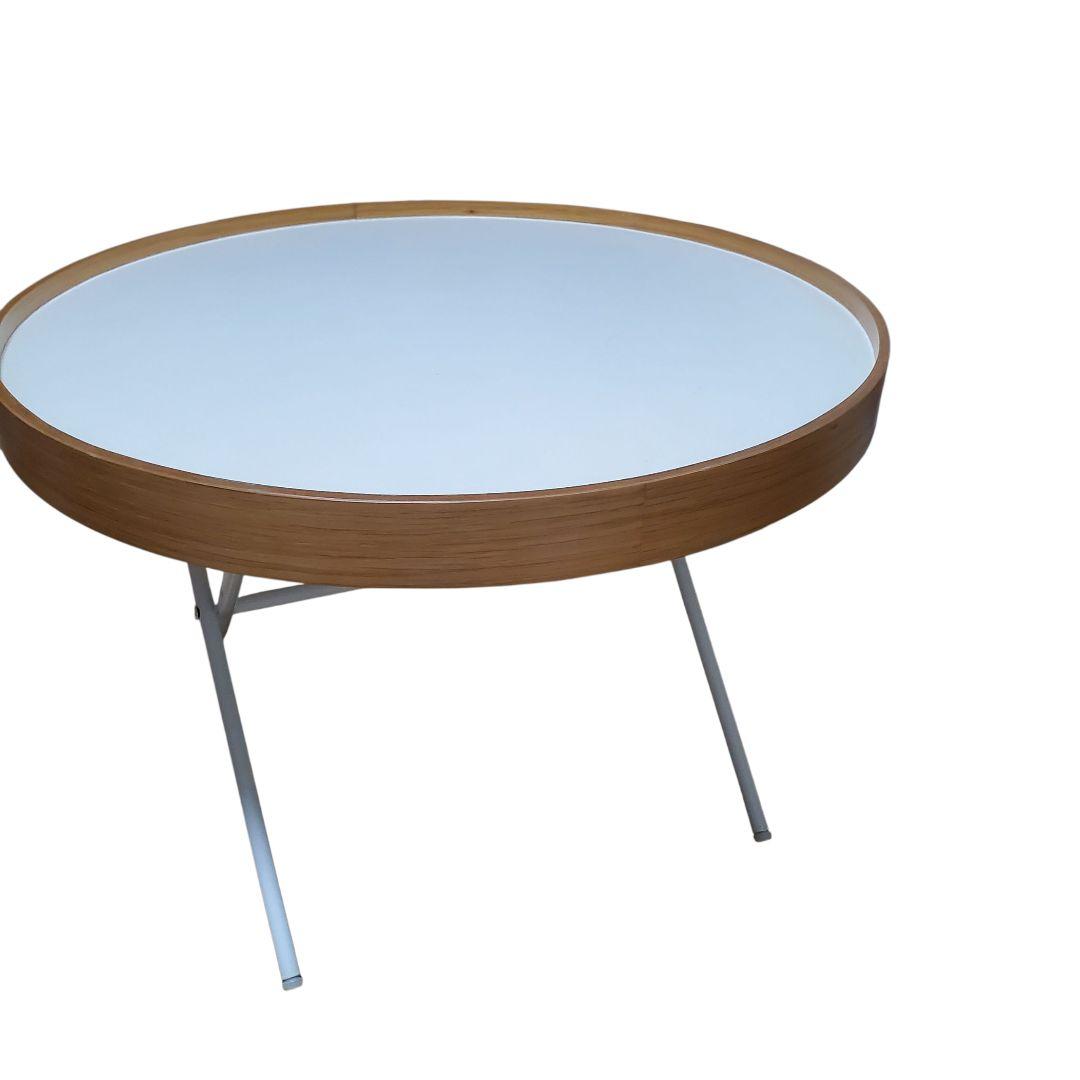 【美品】関家具 STビト サイドテーブル 60cm ナチュラル