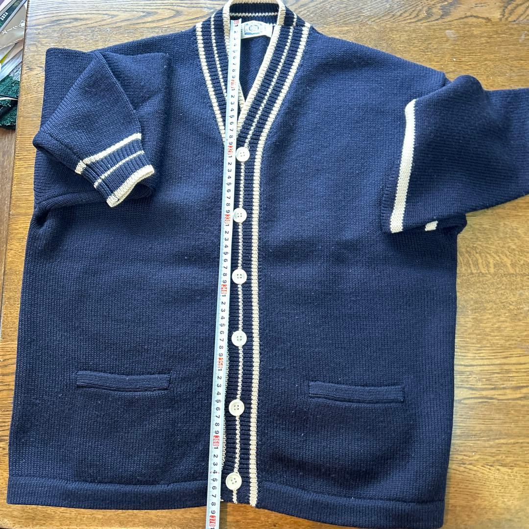 J.PRESS ネイビー カーディガン Lサイズ