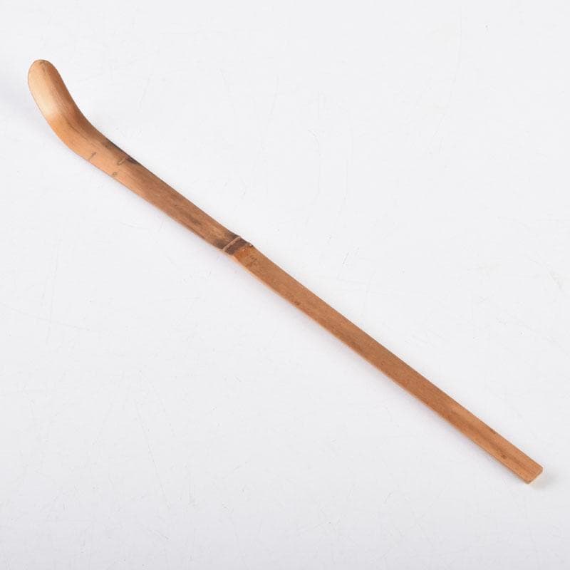 茶道具　影林宗篤作　茶杓　銘「笹舟」　前大徳　福本積應書付　共筒共箱　V8687