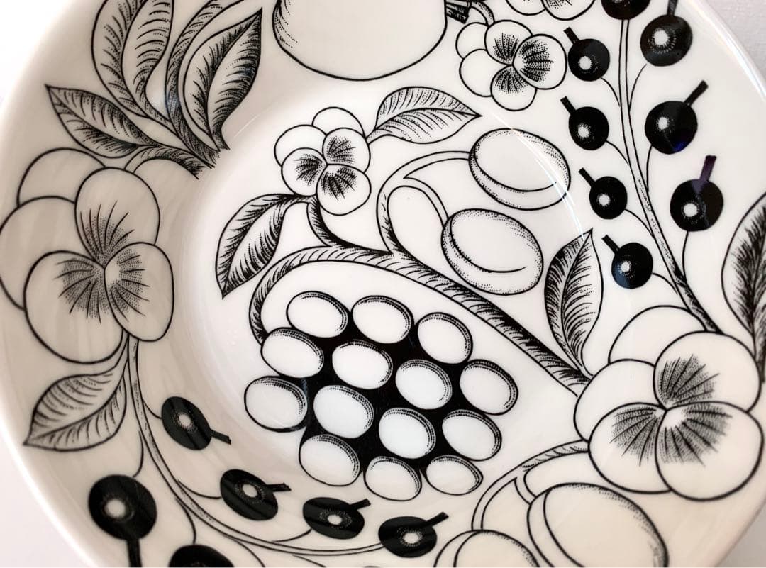 正規品◾️ARABIA アラビア ブラックパラティッシ ボウル 17cm 2枚