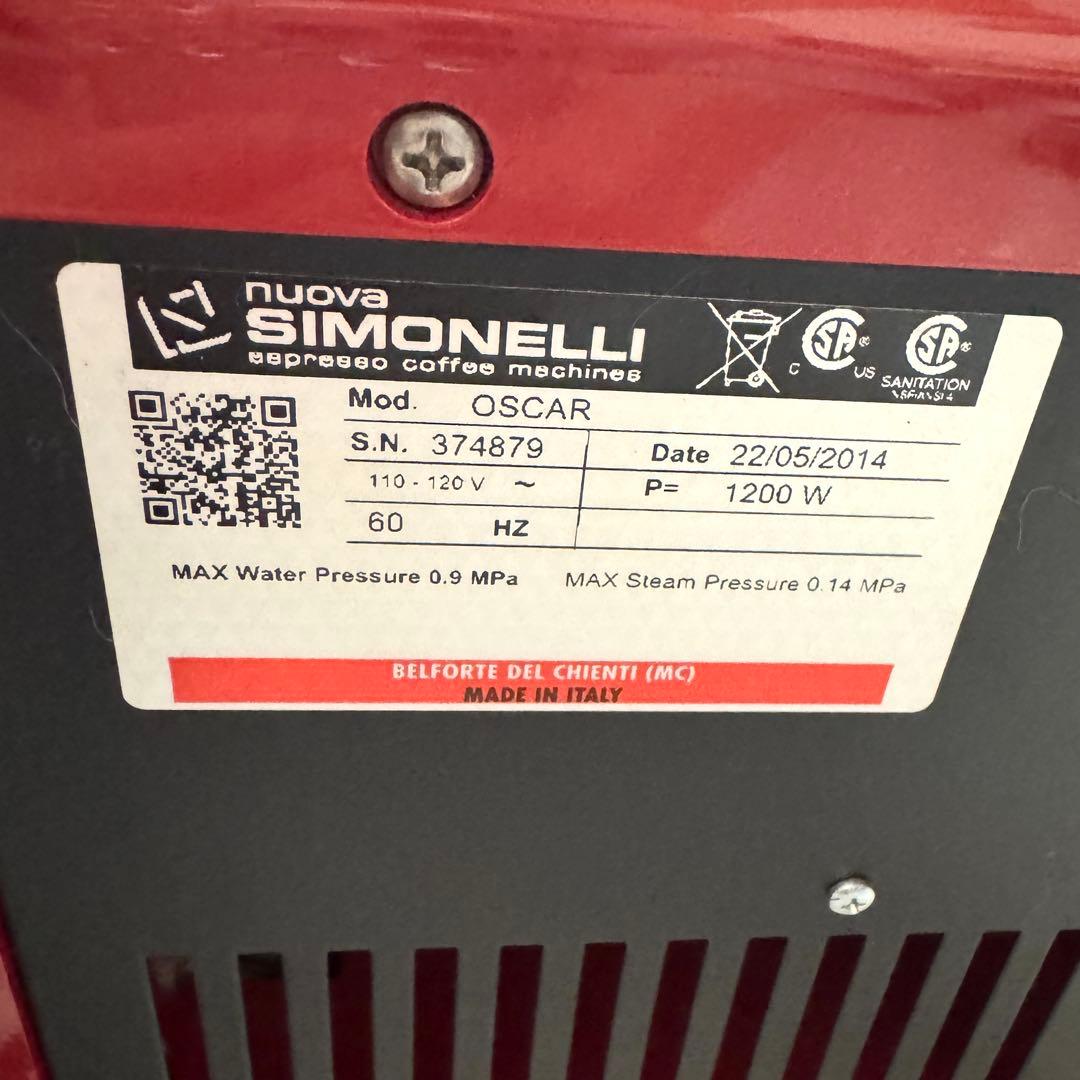 SIMONELLI Oscar ヌォーヴァシモネリ オスカー エスプレッソマシン