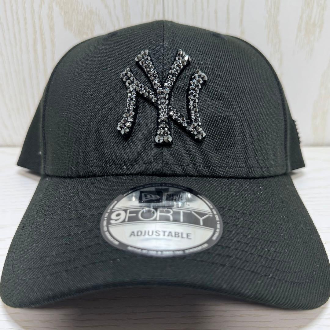 NEWERA デコキャップ スワロフスキー ニューエラ ブラック　9FORTY