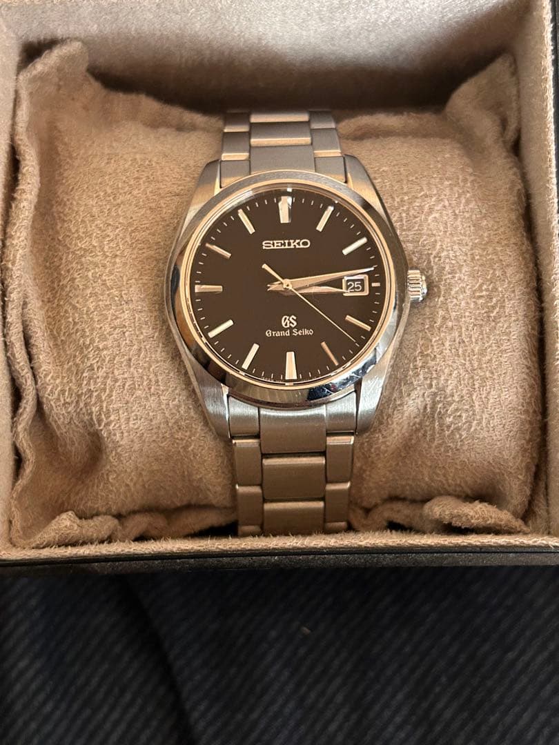 【美品】Grand seiko GS 9F62 ブラック文字盤クォーツ