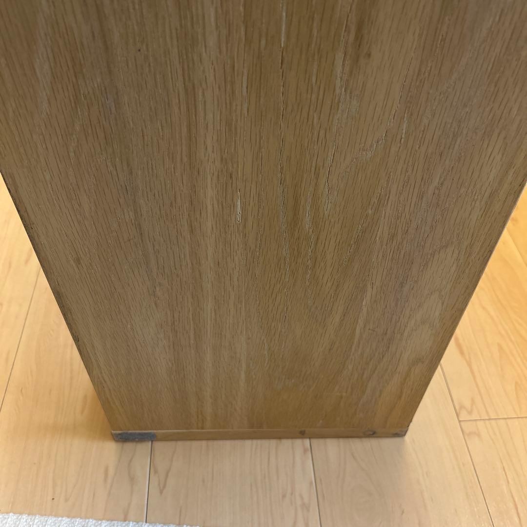 無印良品 スタッキングシェルフ ワイド 3段 オーク材 ブックエンド付き