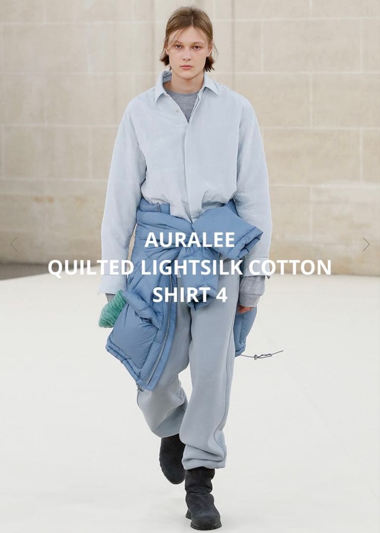 S*M様 AURALEE QUILTED LIGHTSILK COTTON SH