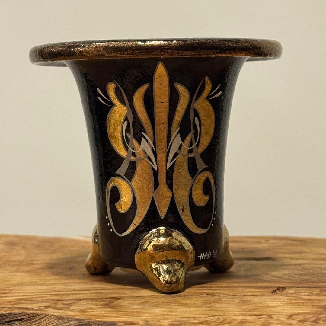 PINSTRIPE-万年青鉢 春光園 植木鉢(新品未使用)