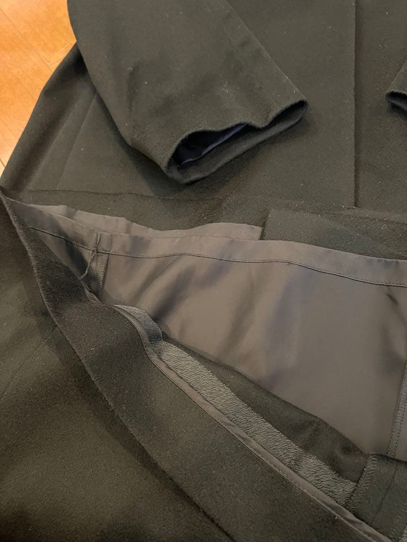 極美品YELL MIWA PIACENZA 極上カシミヤ100% ロングコート黒