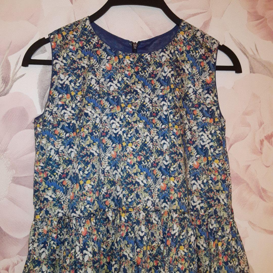 ポンポネットジュニアリバティノースリーブワンピース160cm