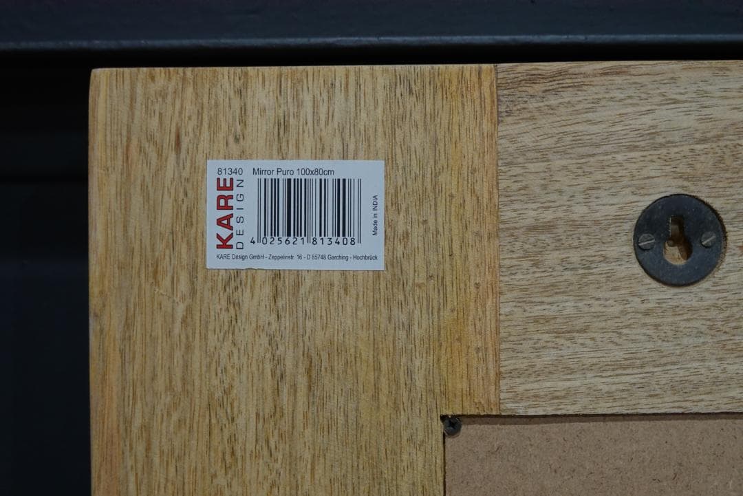 ●KARE design● ミラー　100×80cm　ウォールミラー 廃盤品　鏡