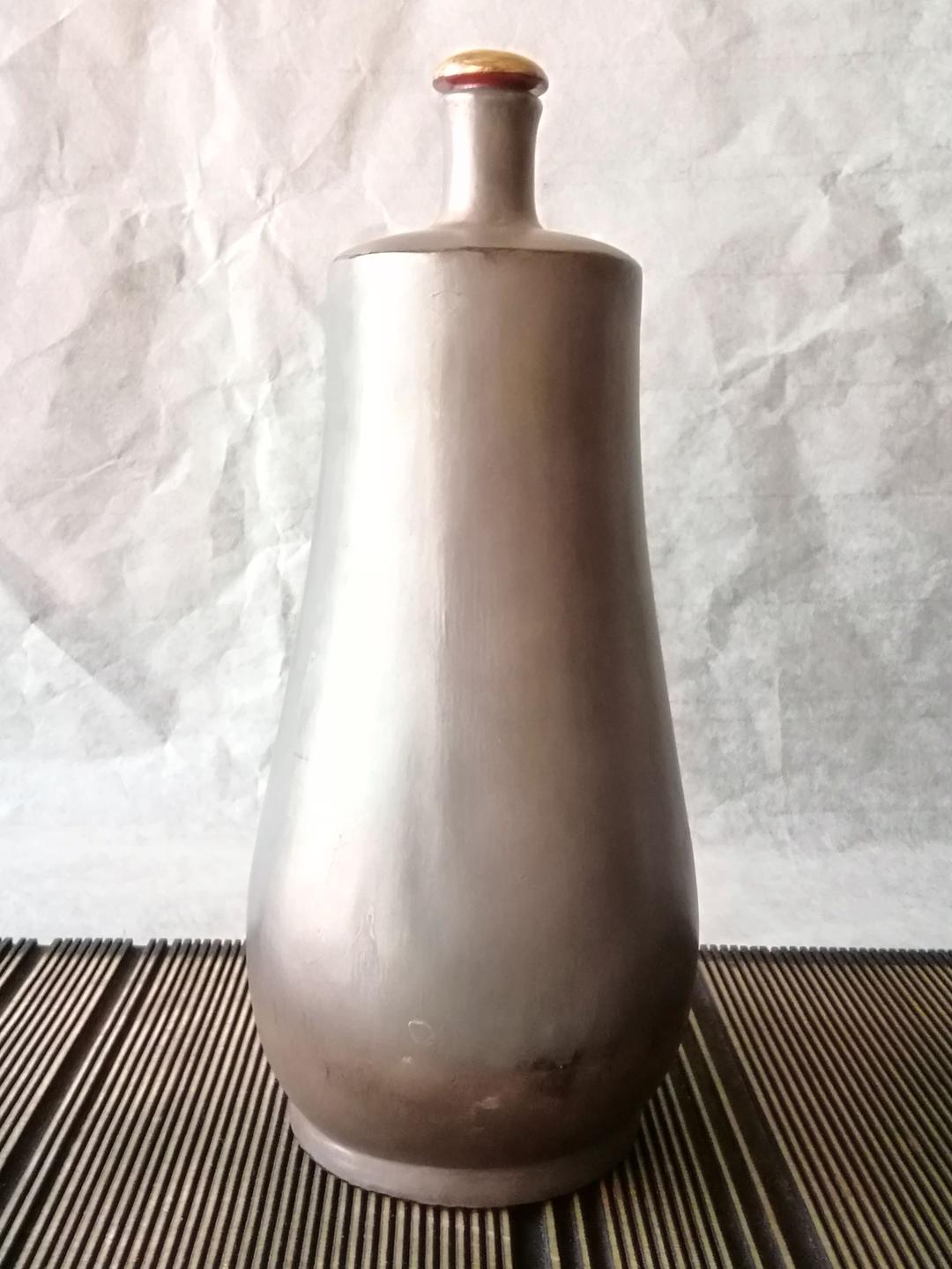 逸品　漆　木工　銀粉蒔　内朱塗り　江戸時代　水筒　徳利　花瓶和骨董　アンティーク