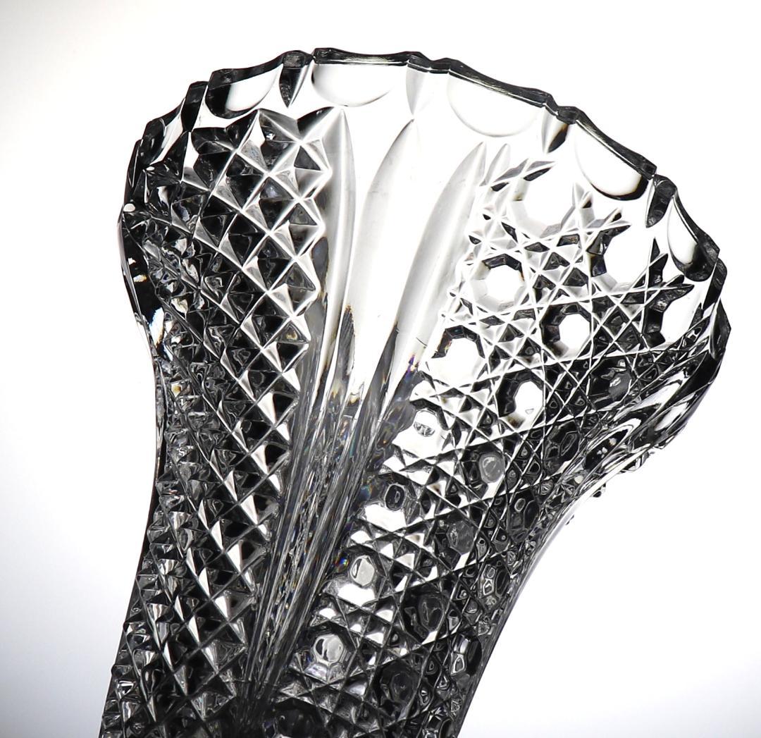 オールド・バカラ 極上美 大型切子花瓶 ディアマン・ピエーリー×ビゾー 置物