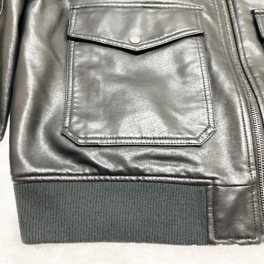 新品 リーバイス A-2 フライトジャケット フェイクレザー Lサイズ 黒