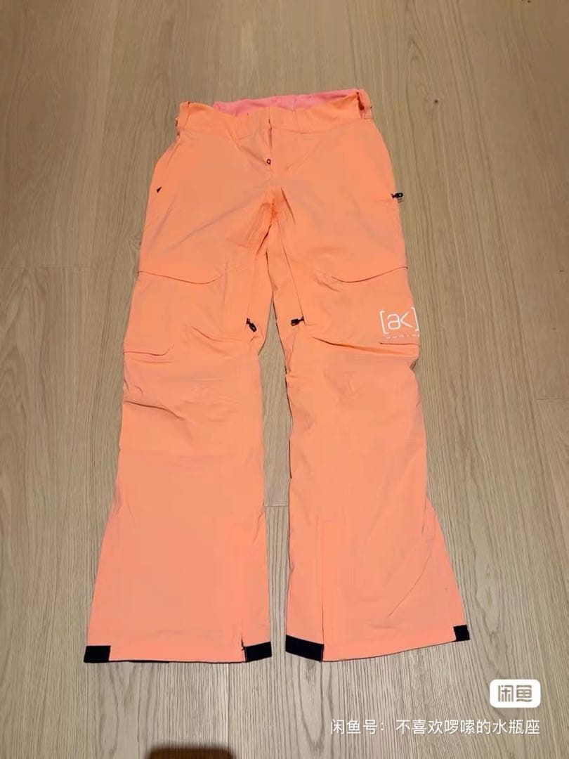[ak] BURTON スノーボードパンツ M オレンジ