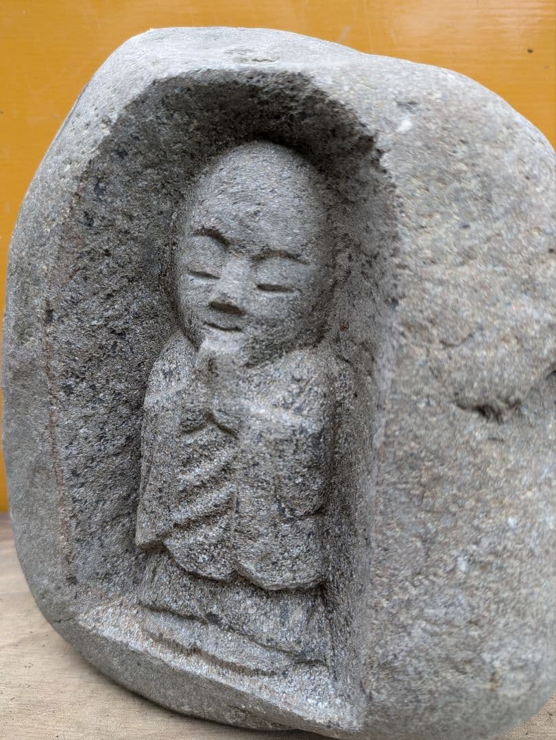 石仏、地蔵、地蔵菩薩、合掌地藏、倉田辰彦作