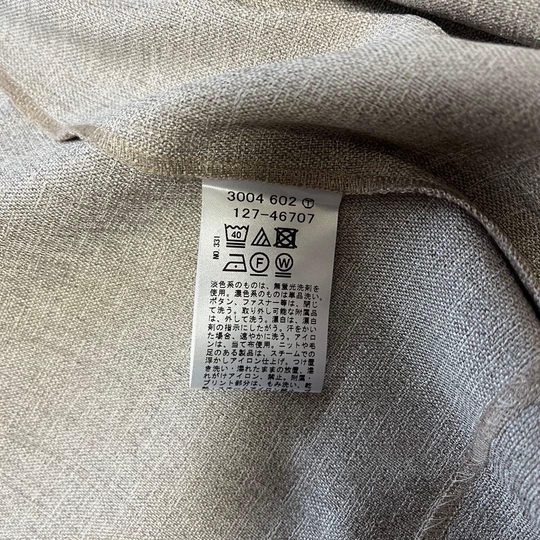 洗える✨インディヴィ　リネン風セットアップパンツスーツ✨大きいサイズ48&44