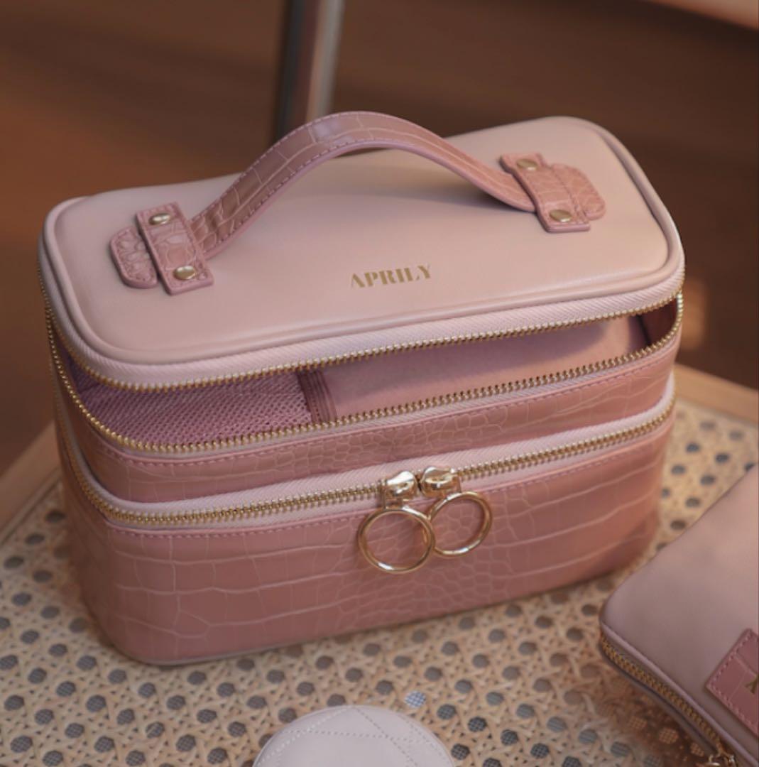 APRILY アプリリー 二段バニティ ポーチ♡ピンクほしのこ
