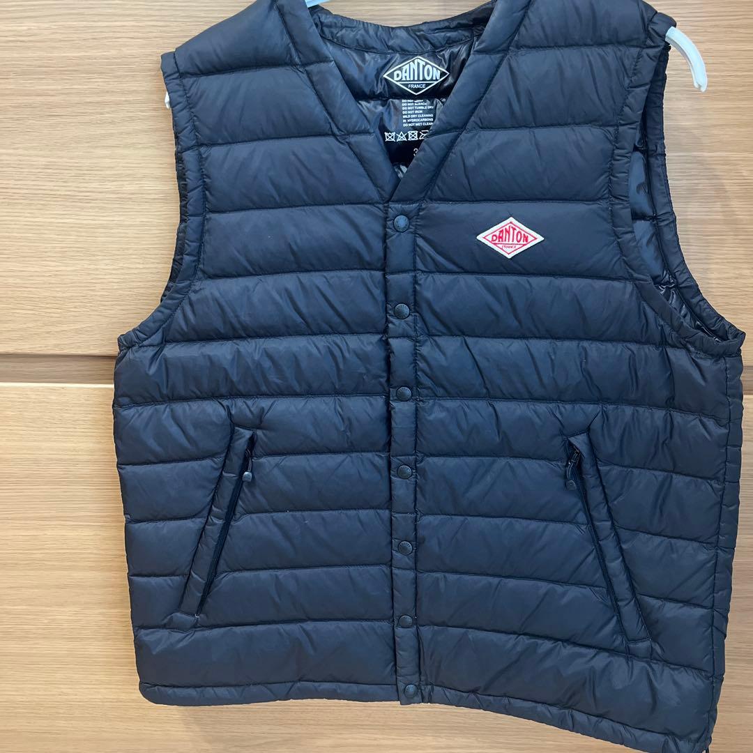 DANTON ダントン　ダウンベスト　36 ブラック