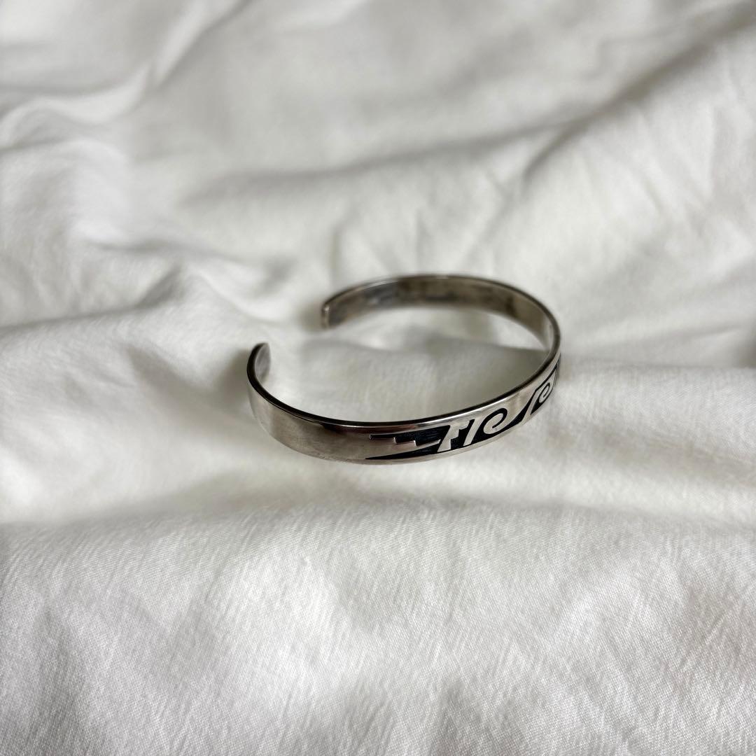 ポピ族　バングル　シルバー　インディアンジュエリー