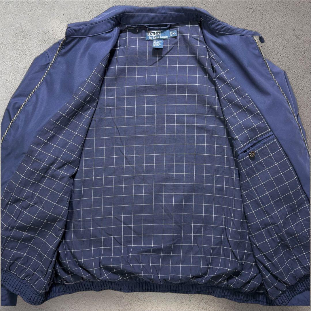 【美品・XL・ピーチスキン】 ポロラルフローレン　スウィングトップ　 ポニー刺繍