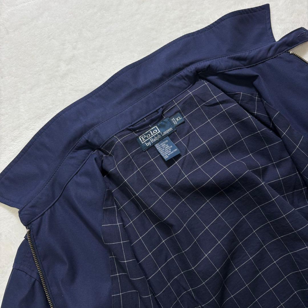 【美品・XL・ピーチスキン】 ポロラルフローレン　スウィングトップ　 ポニー刺繍