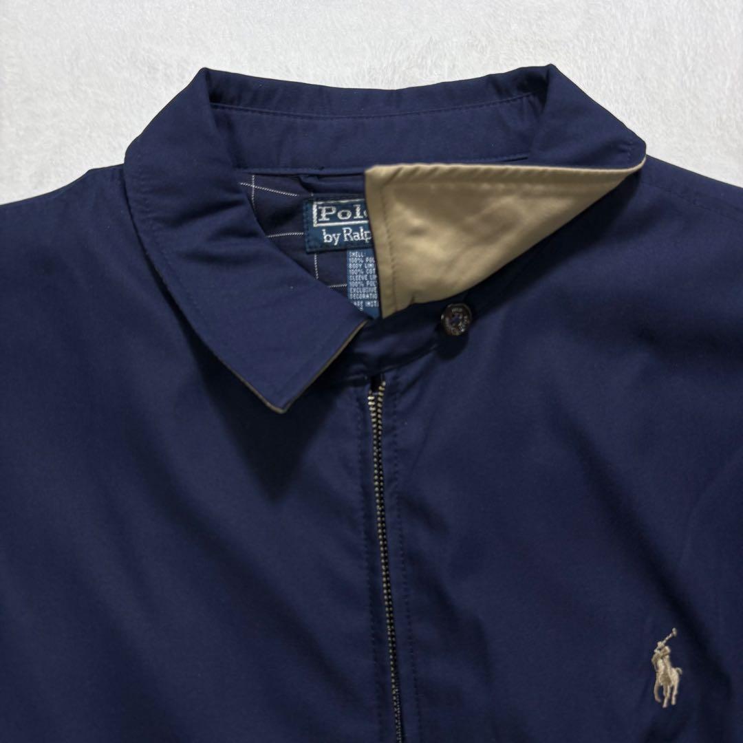 【美品・XL・ピーチスキン】 ポロラルフローレン　スウィングトップ　 ポニー刺繍