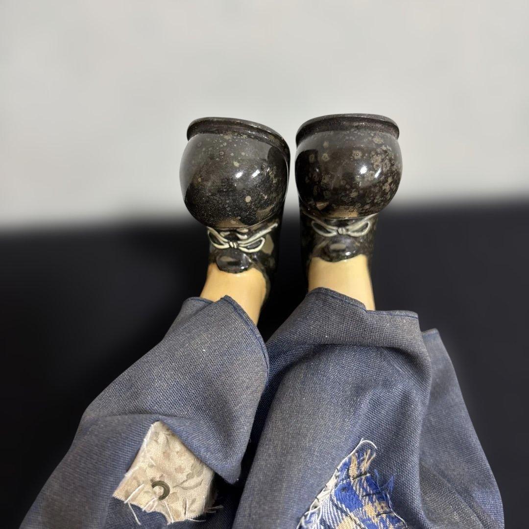 ピエロ ビスクドール ビンテージ 人形