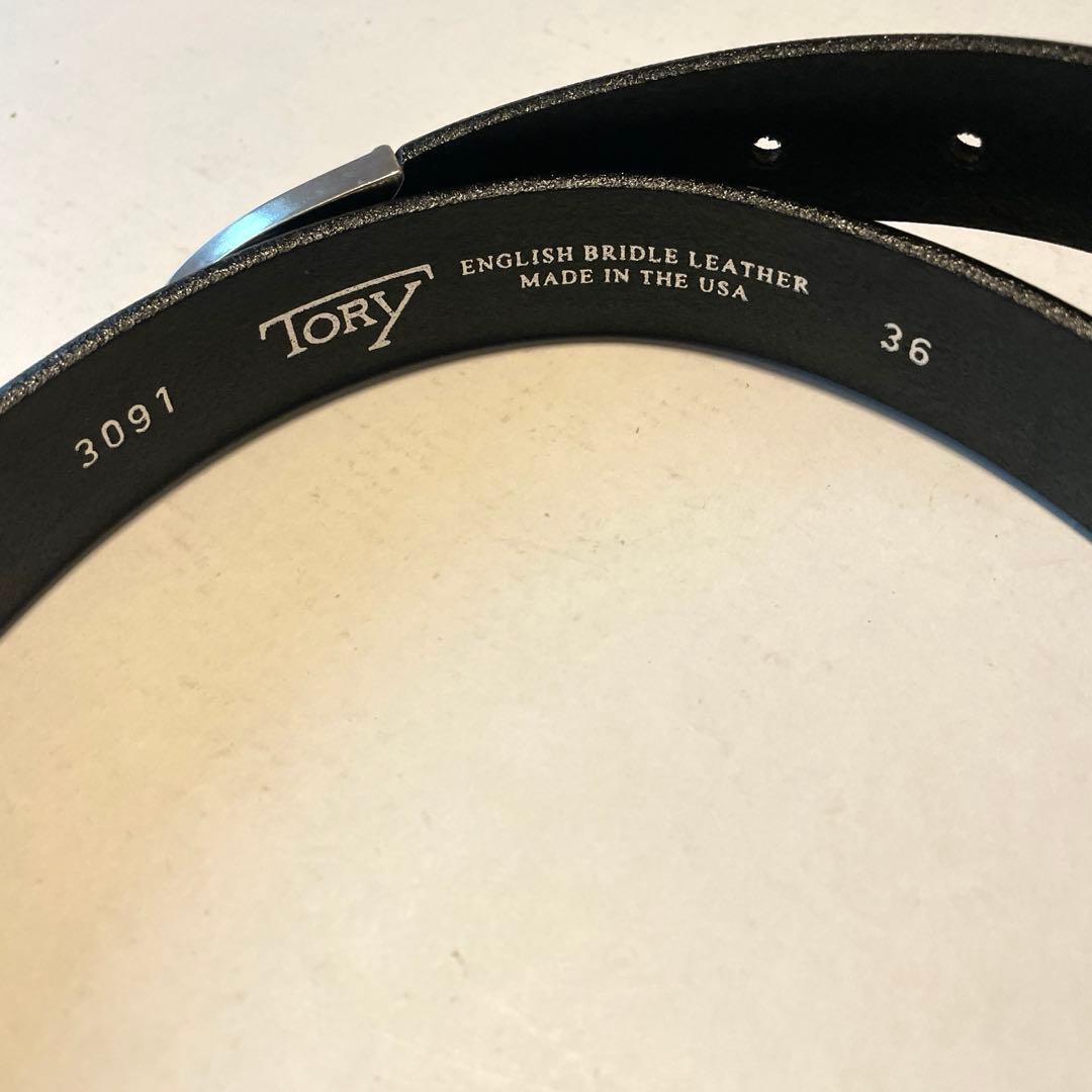 TORY LEATHER BELT 36 新品 USA製