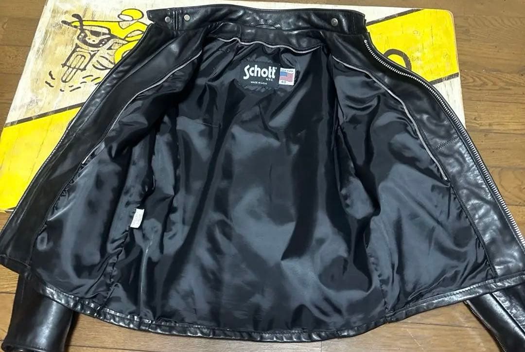 hide 美品‼️schott641 40インチシングルライダース