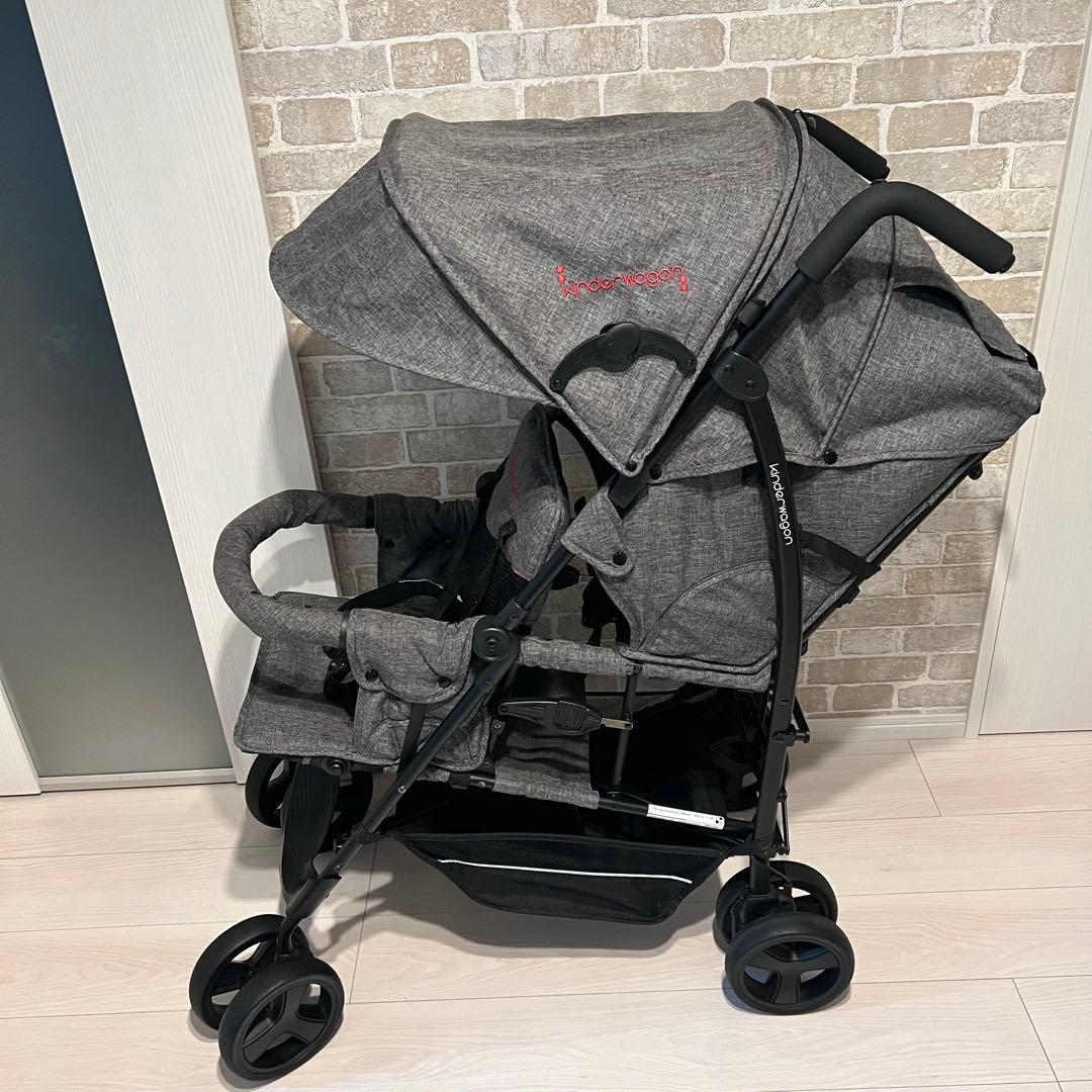 【綺麗♡早い者勝ち】キンダーワゴン二人乗りベビーカー⭐︎