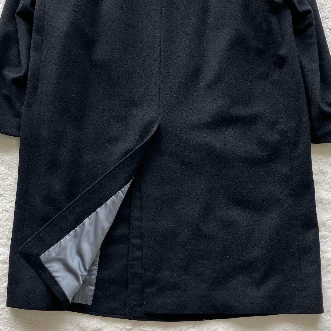 極上の逸品 エルメネジルドゼニア カシミヤ100% ステンカラーコート ブラック