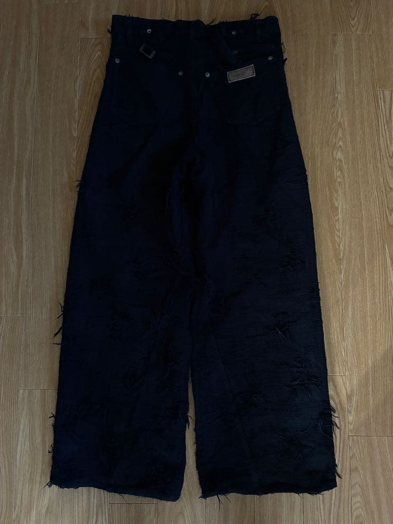 マイナス minus Twist Seam BORO CRUSTパンツ