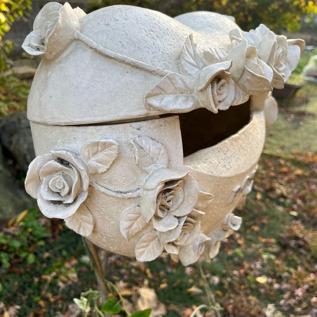 セトクラフト 立体郵便ポスト （ハート×ローズ装飾）廃盤品