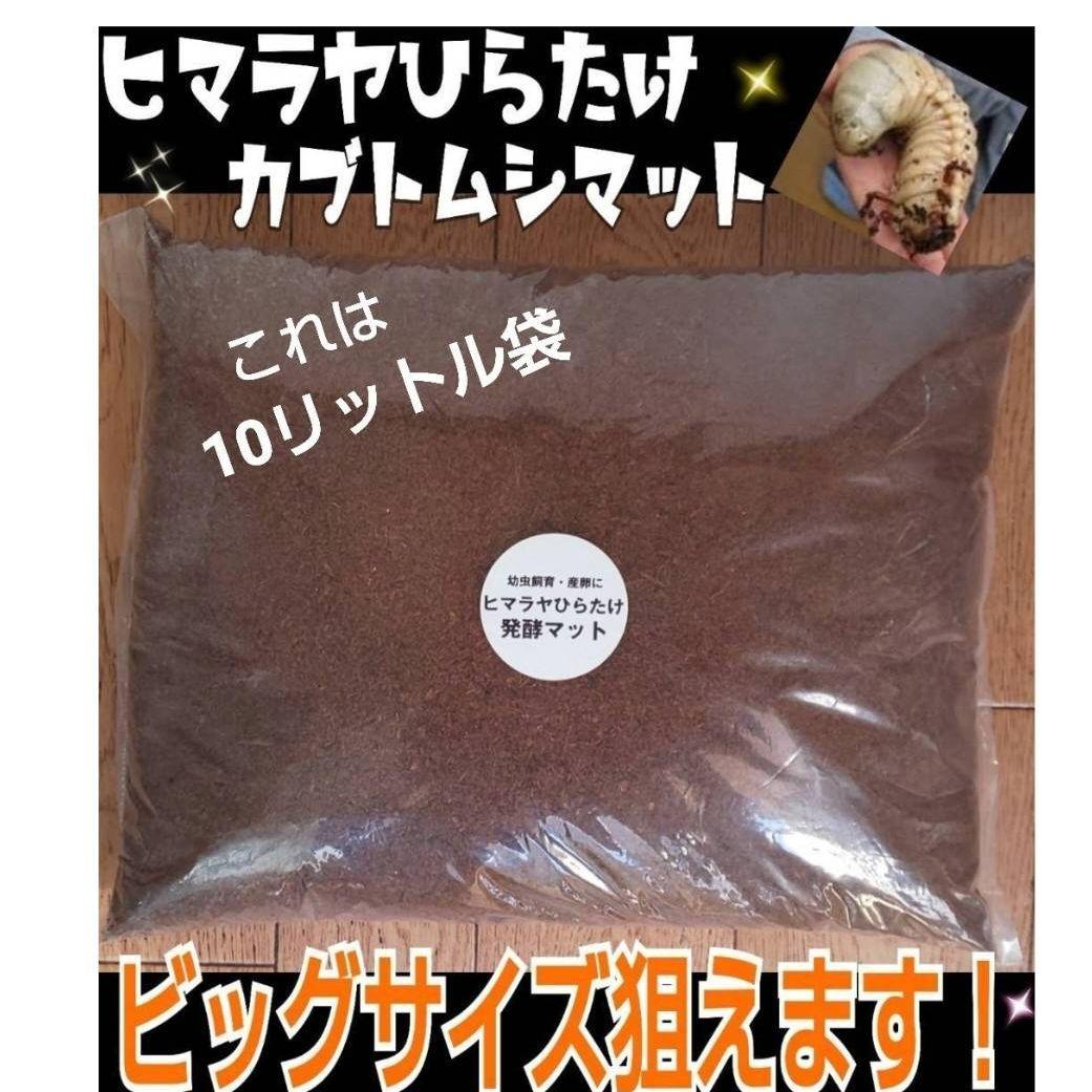 国産カブトムシ幼虫が大きくなる！改良版！発酵マット【たっぷり80リットル入り】