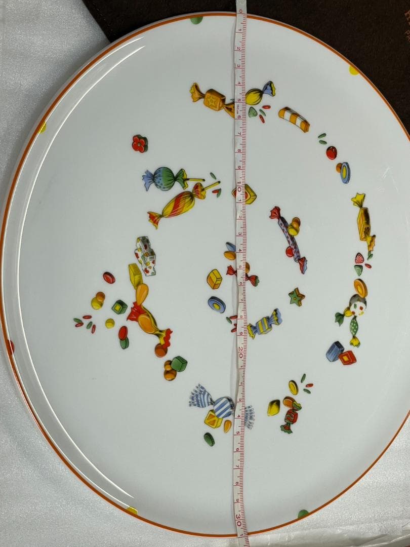 未使用 レア HERMES エルメス プレート ラウンド パピヨット 31cm