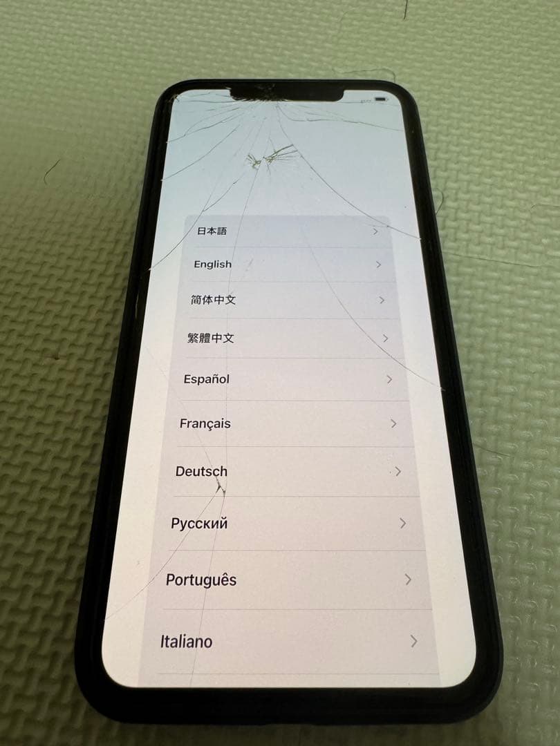 iPhoneXSMAX ひび割れスマートフォン 64GB