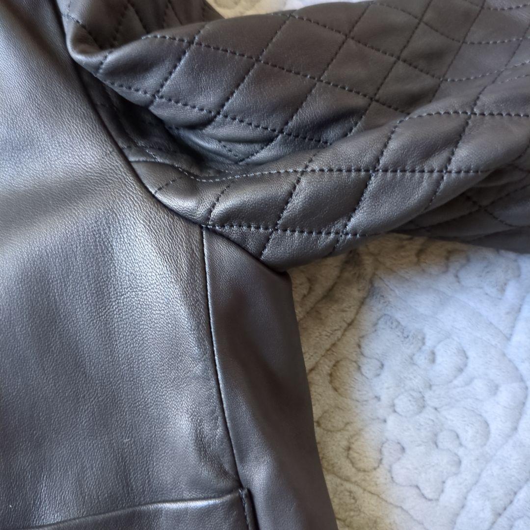 GRACE CONTINENTAL購入　レザーキルティング切替ジャケット