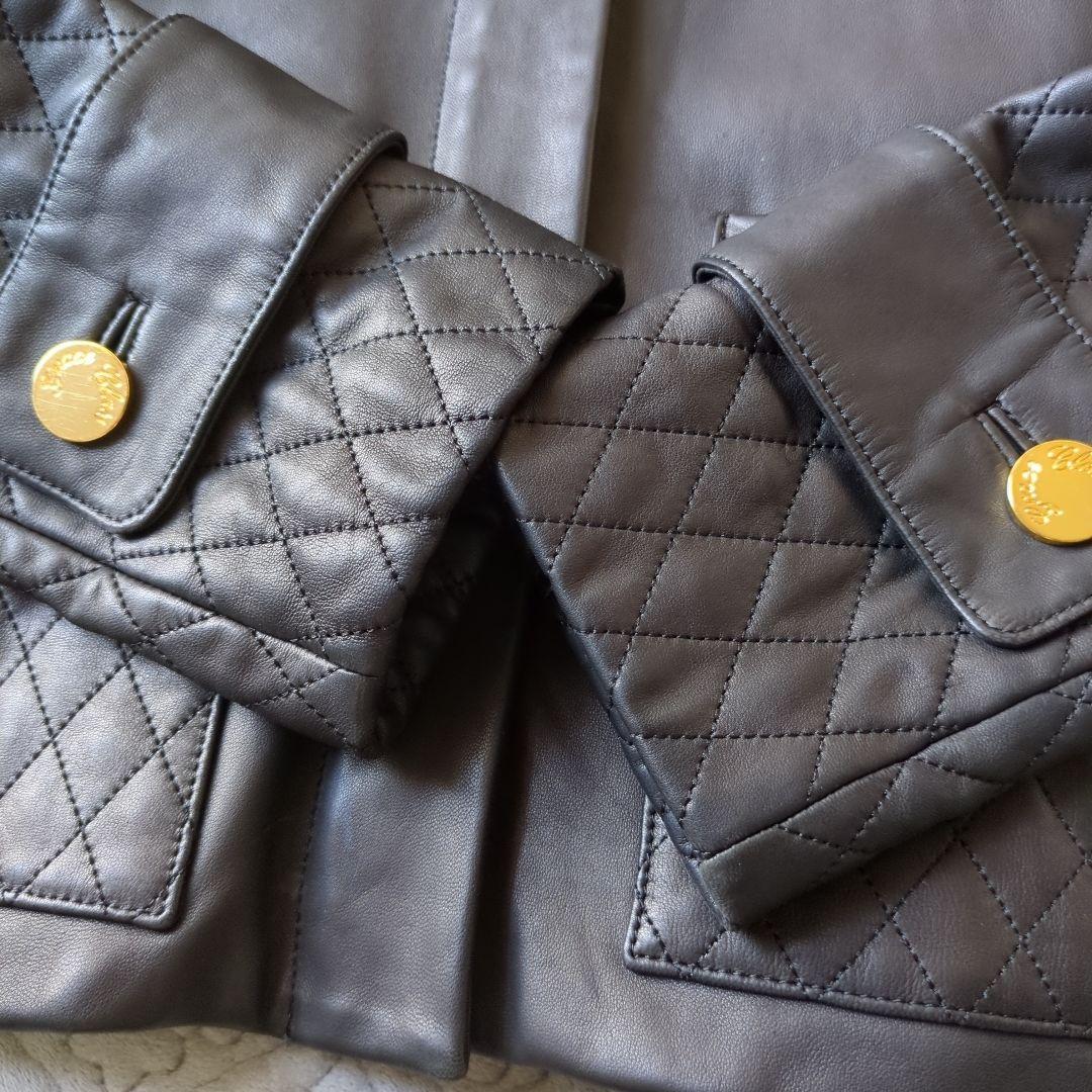 GRACE CONTINENTAL購入　レザーキルティング切替ジャケット