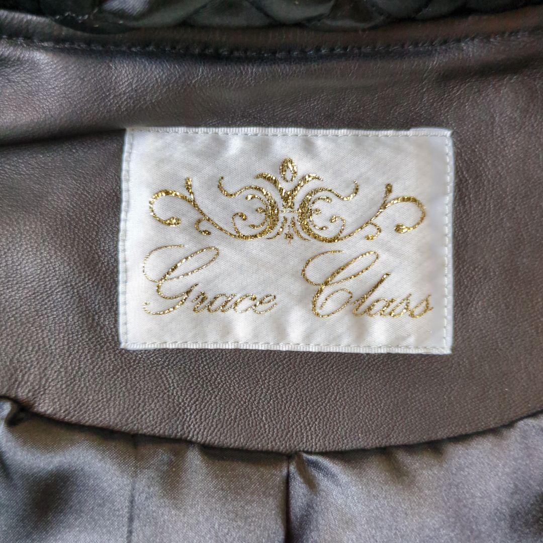 GRACE CONTINENTAL購入　レザーキルティング切替ジャケット