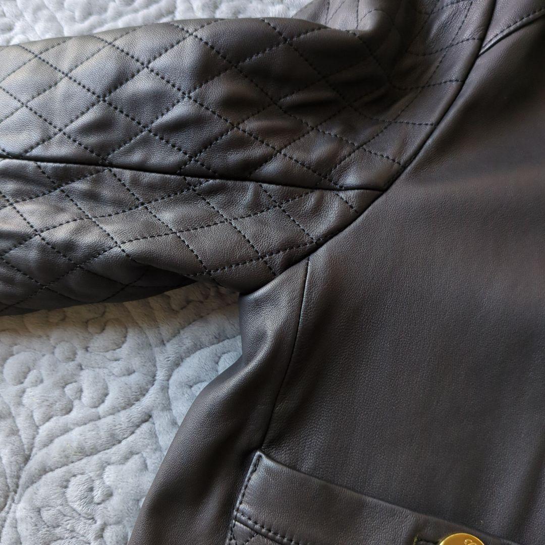 GRACE CONTINENTAL購入　レザーキルティング切替ジャケット