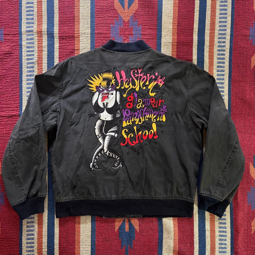 激レア80's HYSTERIC GLAMOURアーカイブ刺繍スナップジャケット