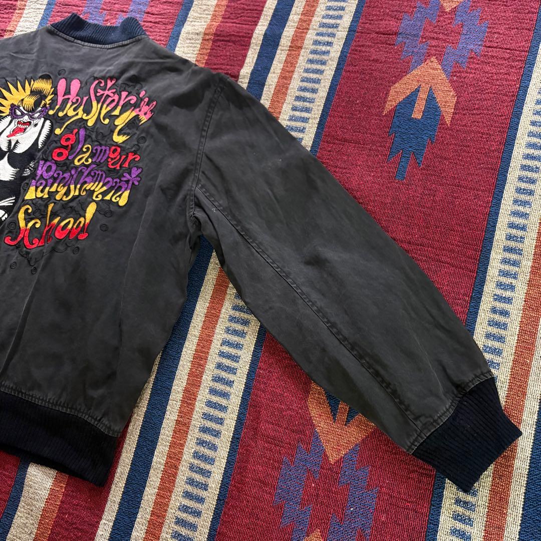 激レア80's HYSTERIC GLAMOURアーカイブ刺繍スナップジャケット