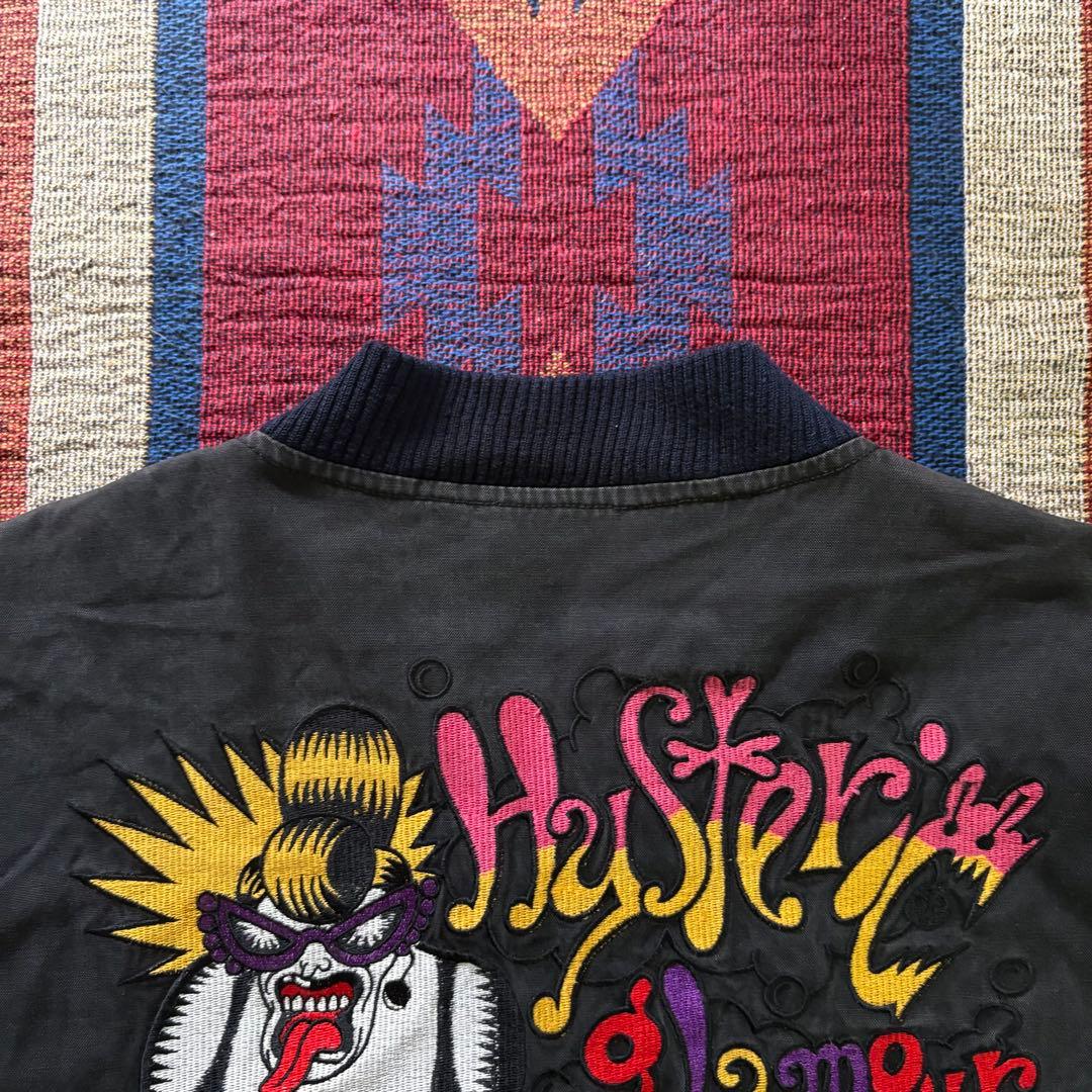 激レア80's HYSTERIC GLAMOURアーカイブ刺繍スナップジャケット