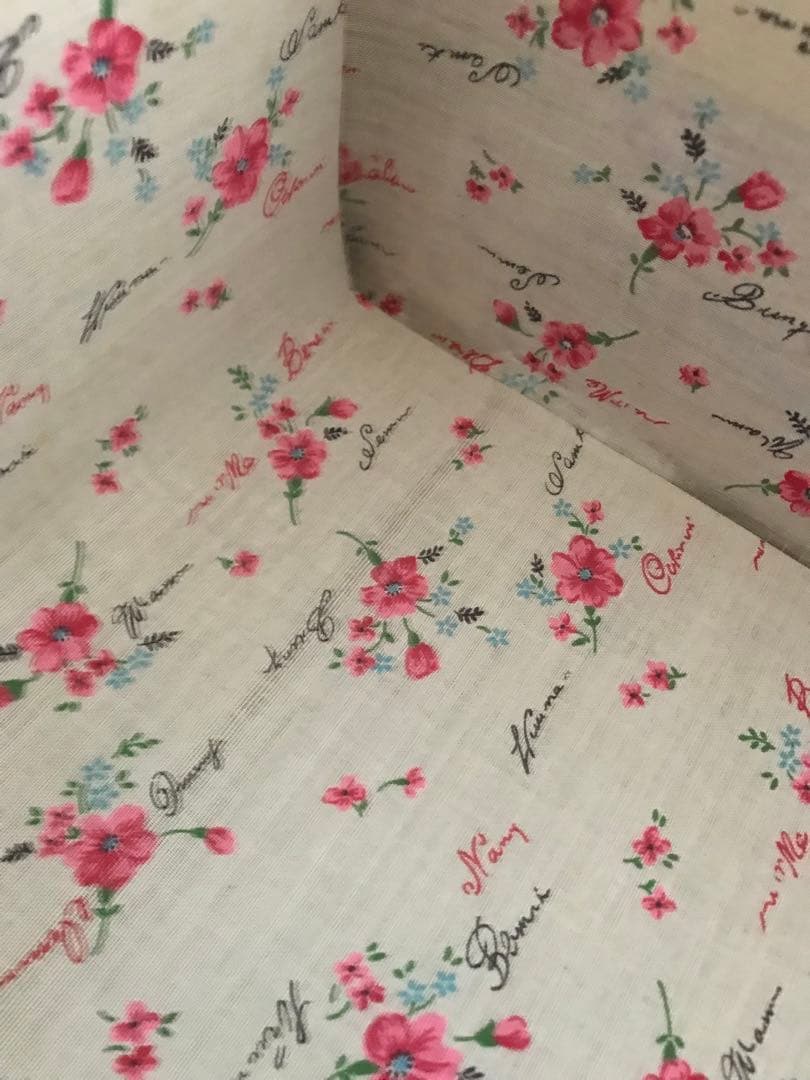 【アンティーク 】籐籠　ピクニックバスケット　内布付き