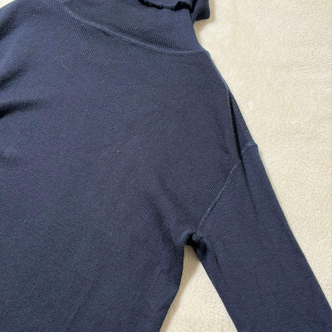 ドゥーズィエムクラス　jersey タートルネック　ニット　セーター　ウール　紺