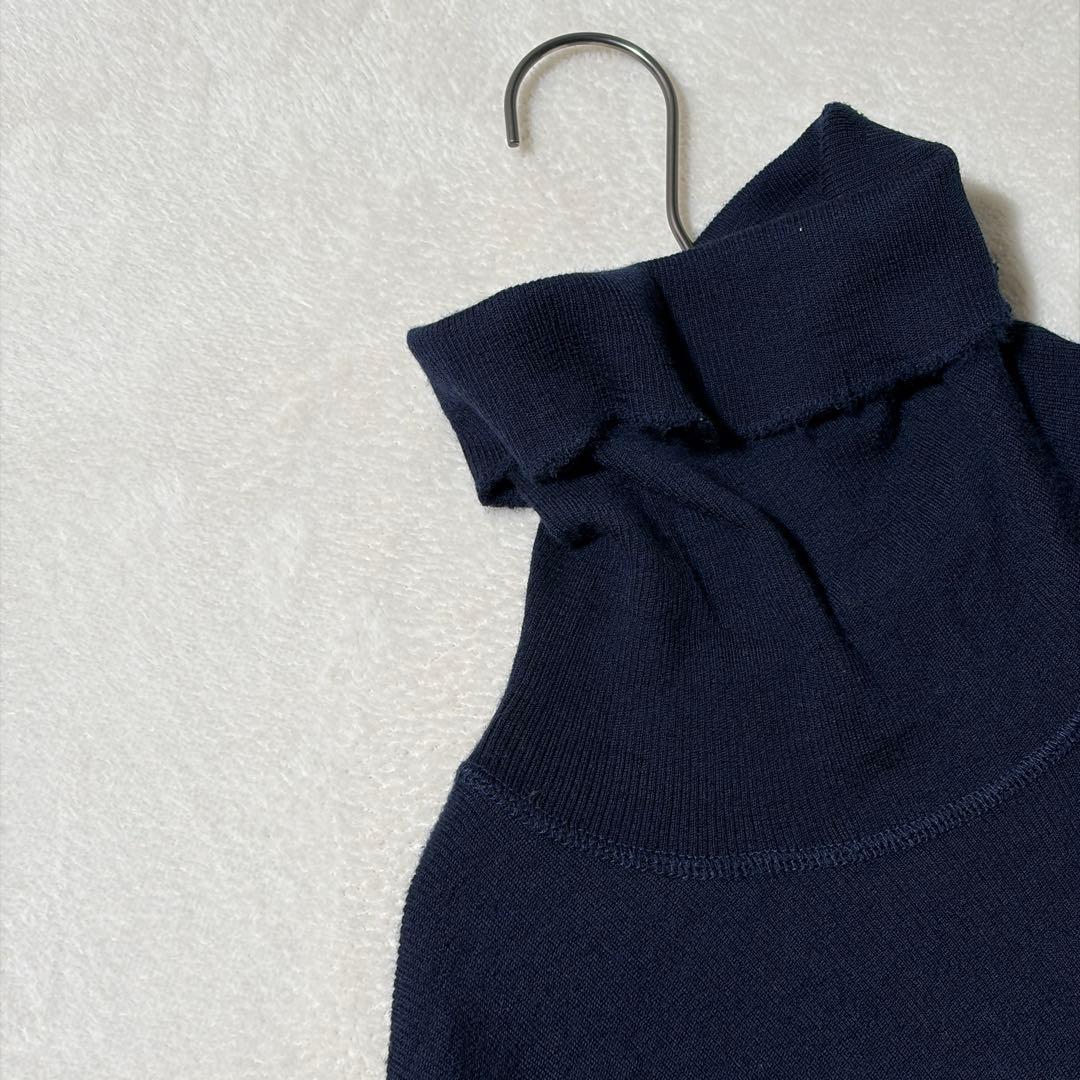 ドゥーズィエムクラス　jersey タートルネック　ニット　セーター　ウール　紺