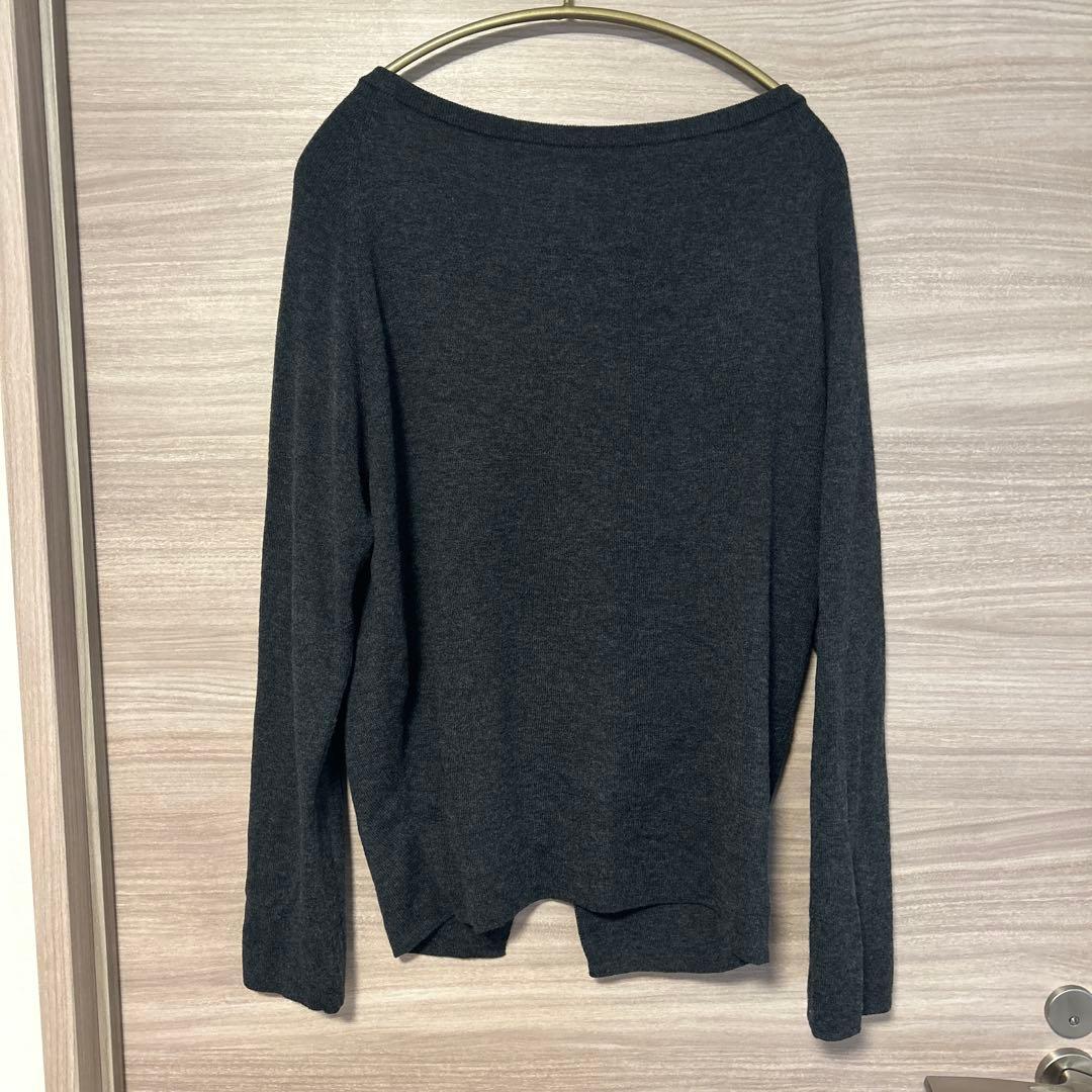 Plage 25AW Off shoulder slit ニット 3 グレー