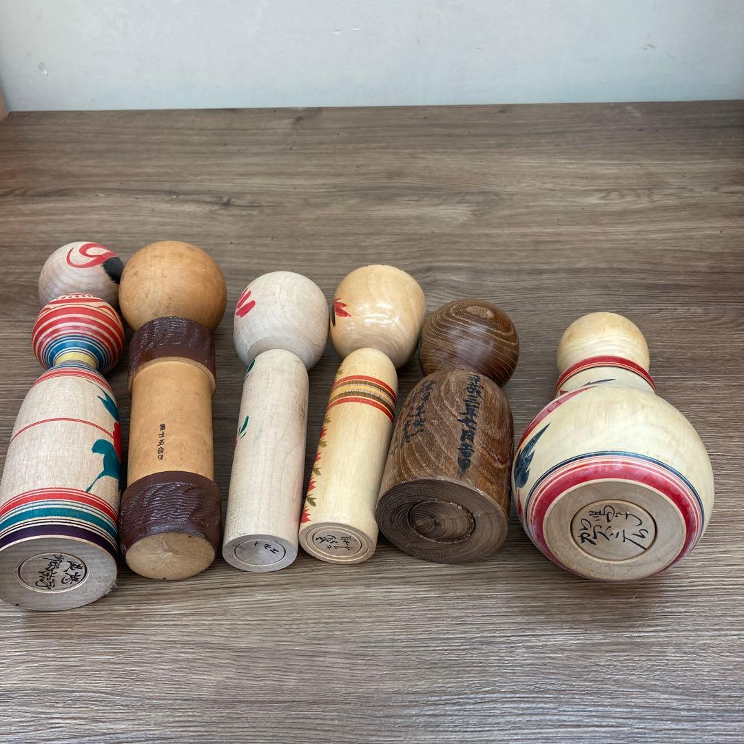 D-3 【希少・昭和レトロ】伝統工芸品 こけし まとめ売り 12本セット 郷土