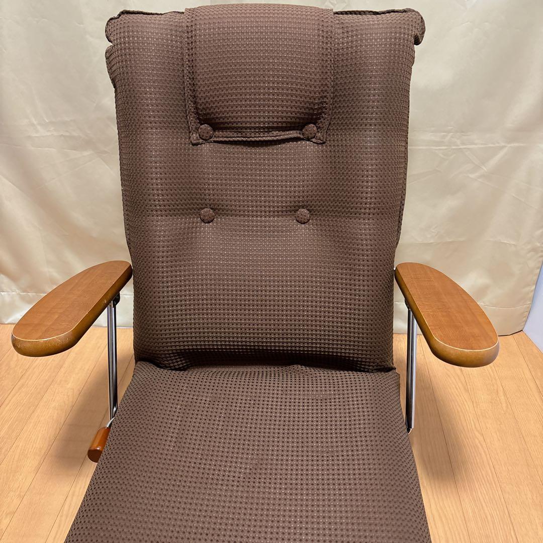 宮武製作所 ポンプ式回転座椅子 UGUISU ブラウン 肘掛け リクライニング