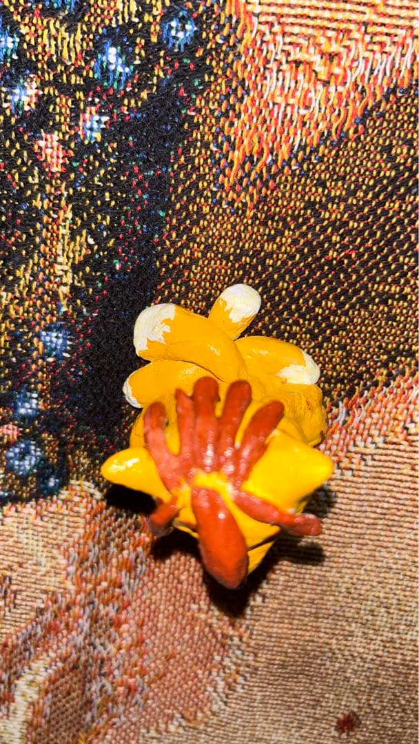 自作の置物「ドレッドきつね」