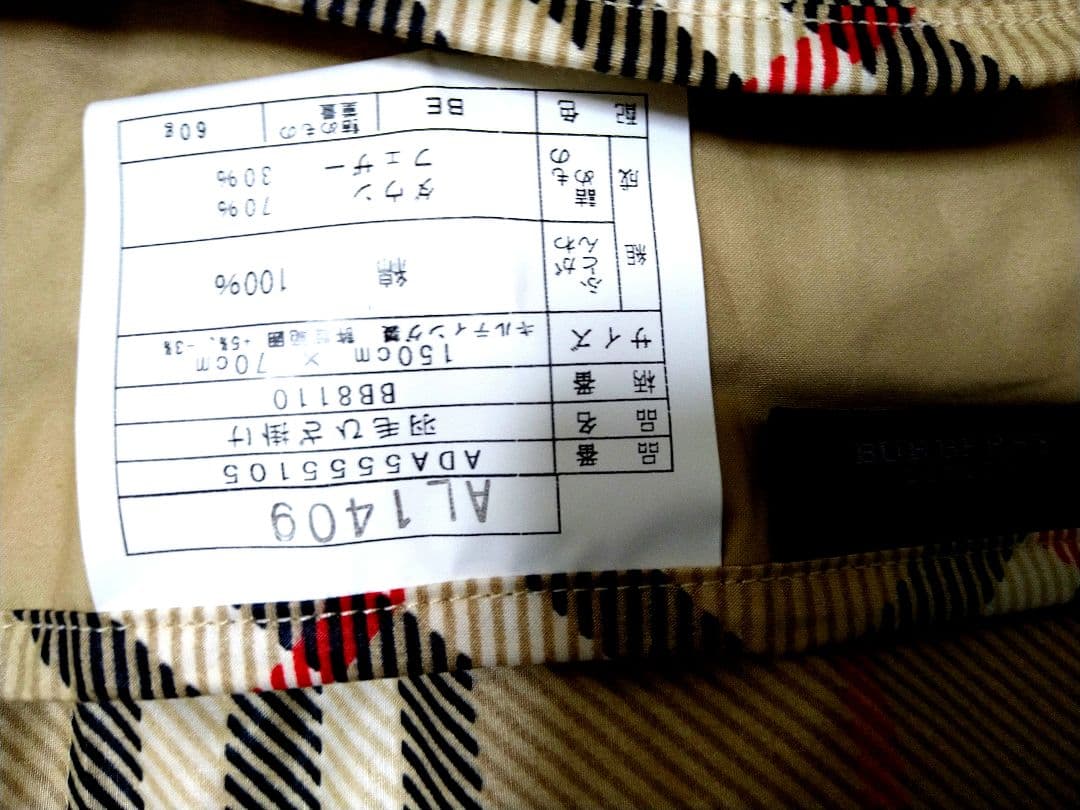 新品　BURBERRY チェック柄ダウンブランケット